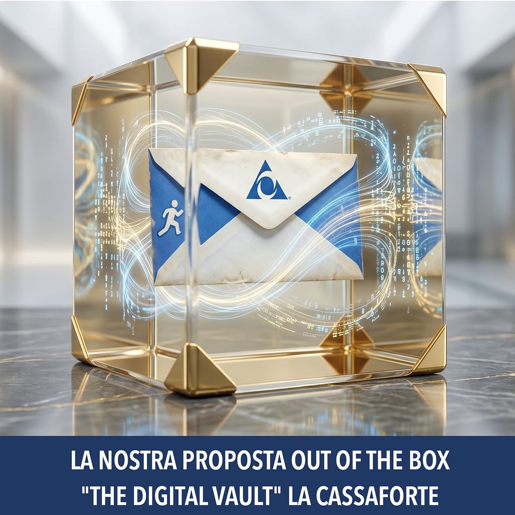 La nostra proposta Out of The Box - The Digital Vaulty - La cassaforte - Immagine by Avriolab generata con AI