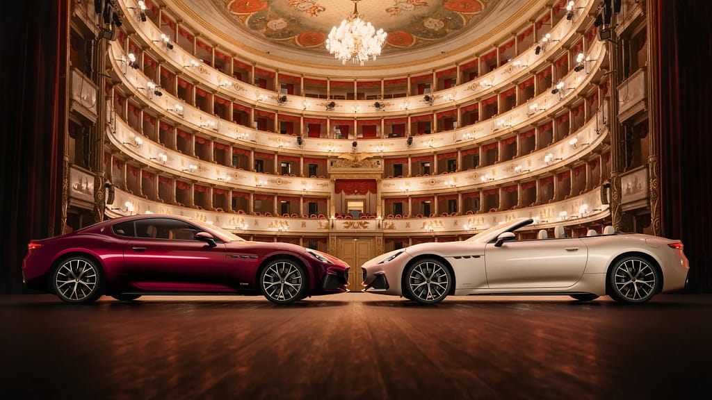 concept Meccanica Lirica, che celebra il ritorno della produzione di GranTurismo e GranCabrio nello stabilimento di Modena