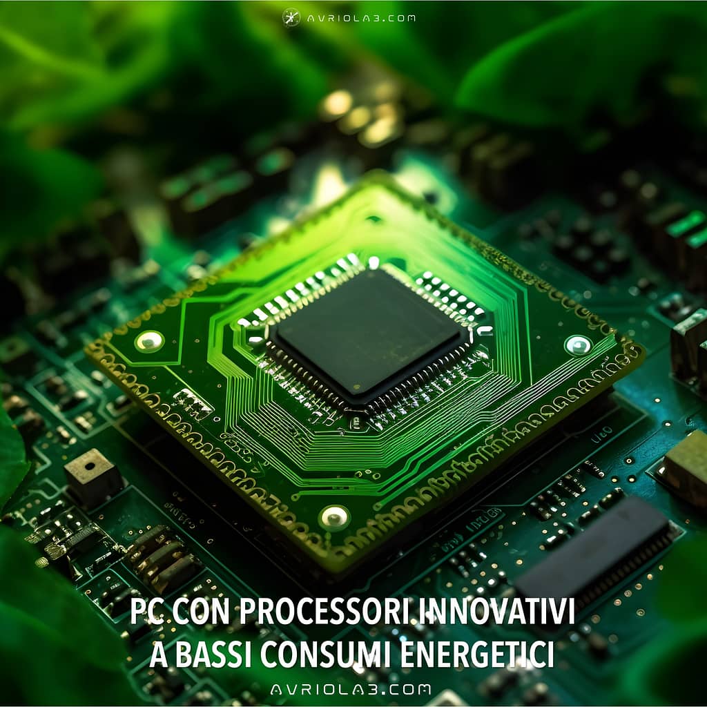 PC CON PROCESSORI INNOVATIVI 
A BASSI CONSUMI ENERGETICI

