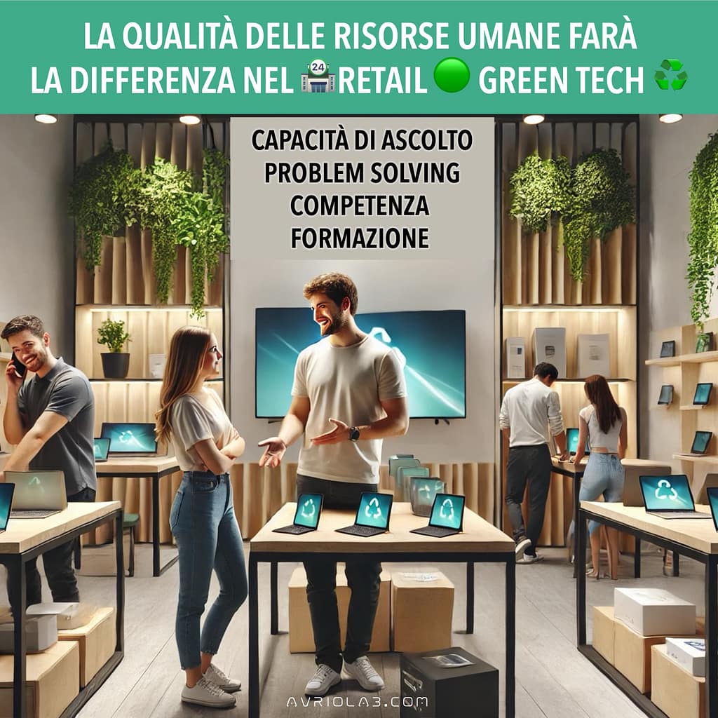 Capacità di ascolto, problem solving, competenza e formazione: la qualità delle risorse umane farà la differenza nel Green Tech Retail.