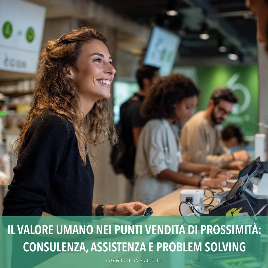 Il valore umano nei punti vendita di prossimità: consulenza, assistenza e problem solving come vantaggio competitivo.