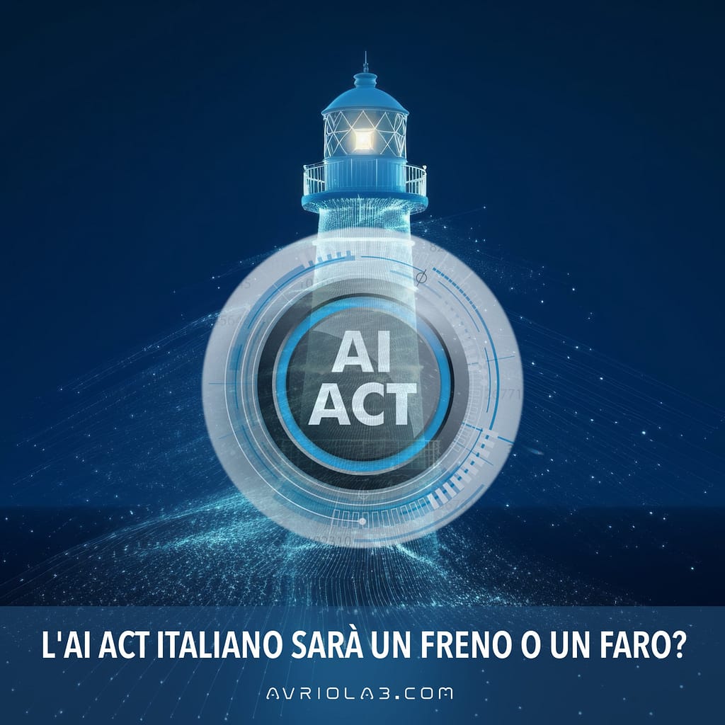 L'AI ACT ITALIANO SARÀ UN FRENO O UN FARO? la risposta non è nel testo della legge, ma nel nostro modo di implementarla.