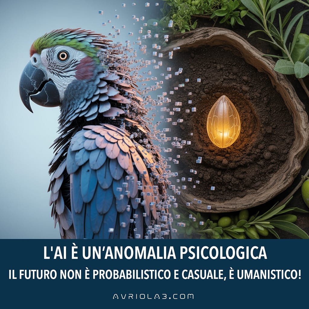 L'AI è un'anomalia psicologica. Il Futuro non è probabilistico e casuale, è umanistico!