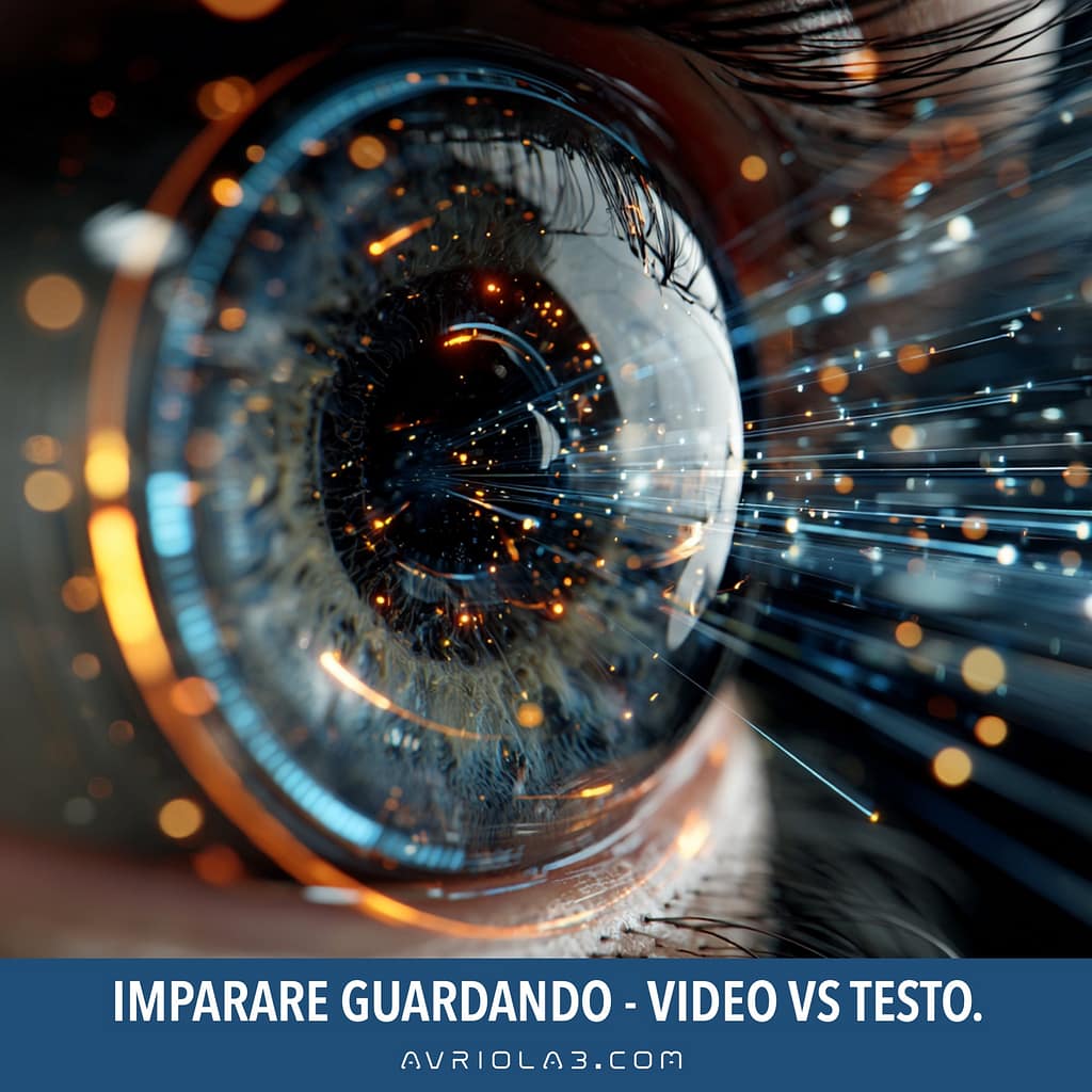 IMPARARE GUARDANDO - Video vs Testo. L'AI che non legge libri, ma osserva il mondo reale (video) per capire la fisica.