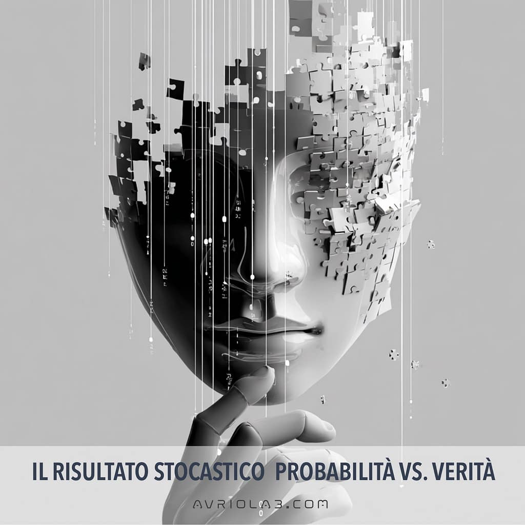 Il Risultato Stocastico (Probabilità vs. Verità). L'AI che crea una facciata convincente