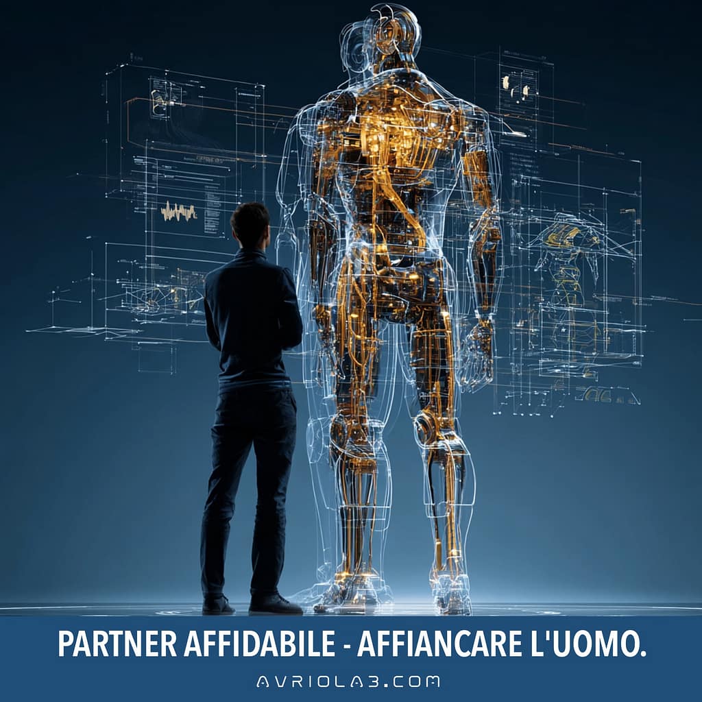 PARTNER AFFIDABILE Affiancare l'Uomo - Collaborazione alla pari. L'AI come spalla solida, non come sostituto.