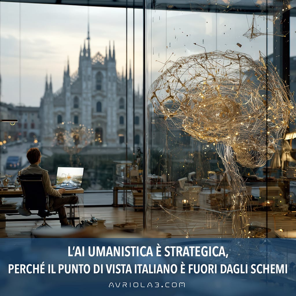 L’AI UMANISTICA È STRATEGICA, 
PERCHÉ IL PUNTO DI VISTA ITALIANO È FUORI DAGLI SCHEMI