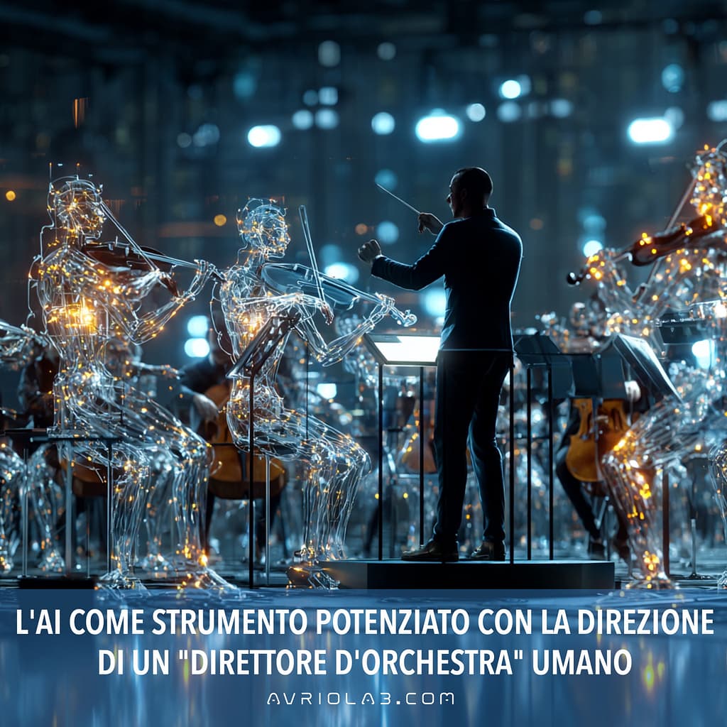 L'AI non come pilota automatico, ma come strumento potenziato sotto la direzione di un "direttore d'orchestra" umano