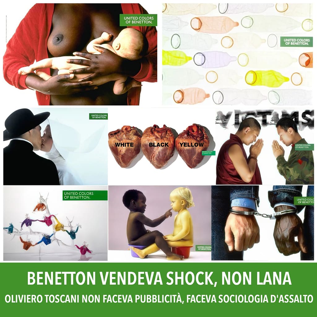 BENETTON VENDEVA SHOCK, NON LANA - Oliviero Toscani non faceva pubblicità, faceva sociologia d'assalto
