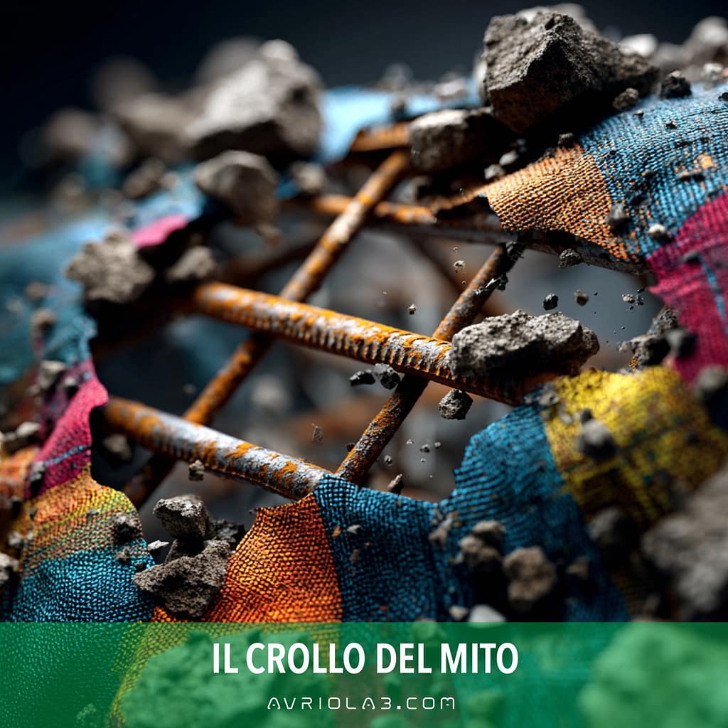 Il Crollo del Mito - I PUNK DEL RETAIL - Immagine generata con Midjourney