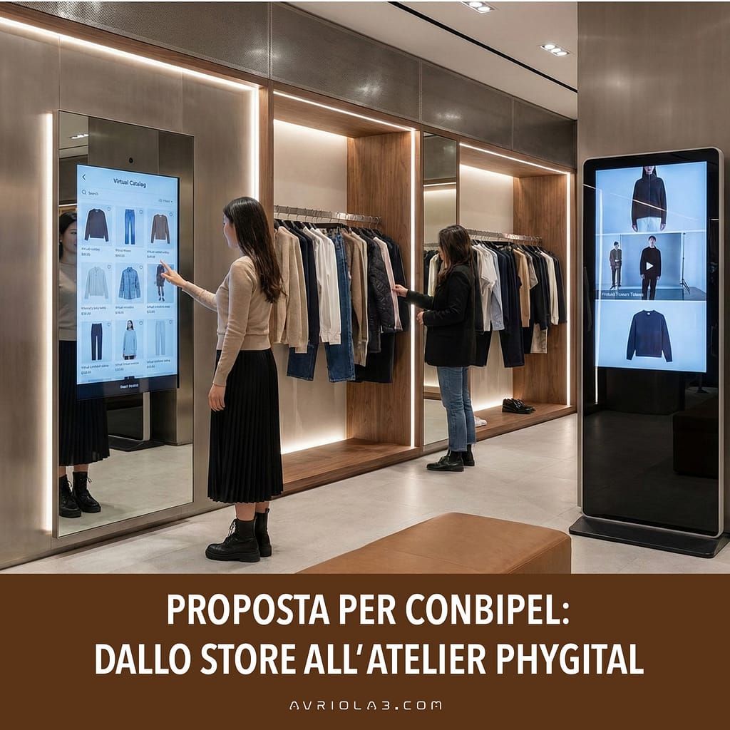 Atelier Phygital: La proposta di Concept store Conbipel redesign atelier digitale esperienziale