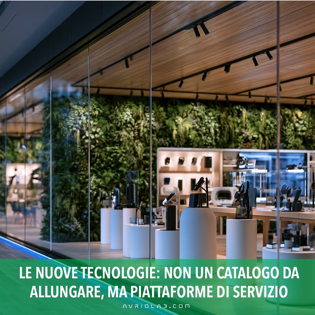 LE NUOVE TECNOLOGIE: NON UN CATALOGO DA ALLUNGARE, MA PIATTAFORME DI SERVIZIO