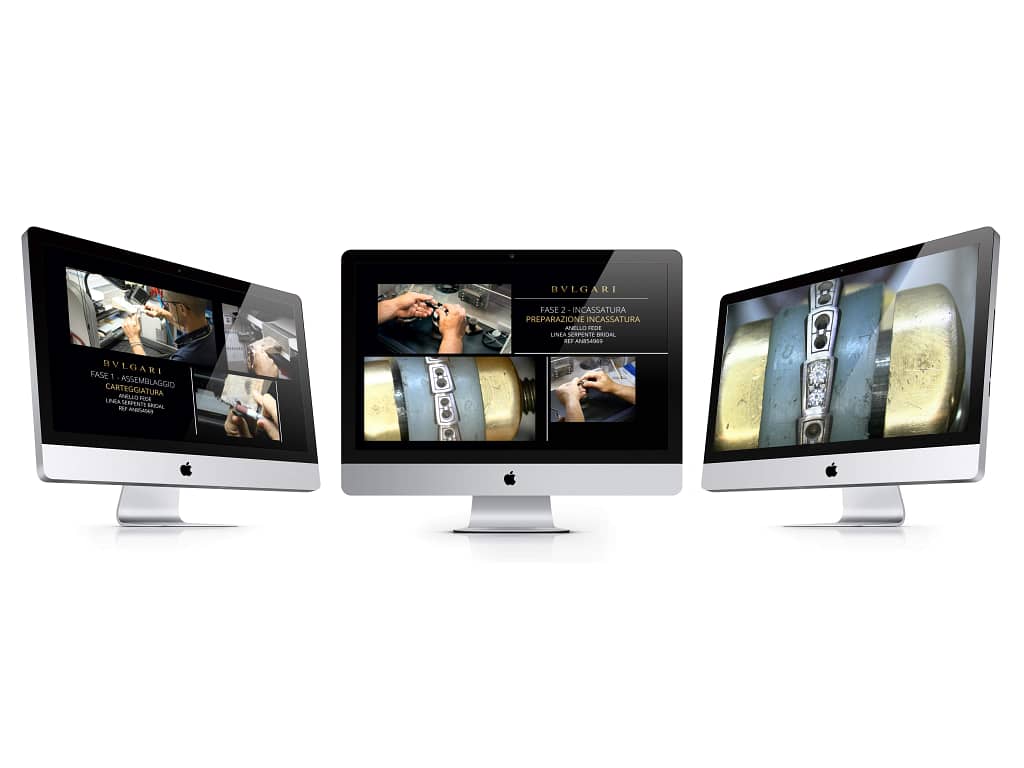 SET RIPRESE MULTICAMERA CICLO PRODUZIONE ANELLO  
BULGARI TRAINING ACADEMY
